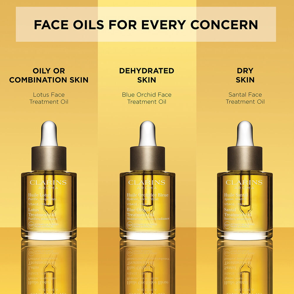 Blue Orchid Hydrating Face Treatment Oil for Dry Skin
