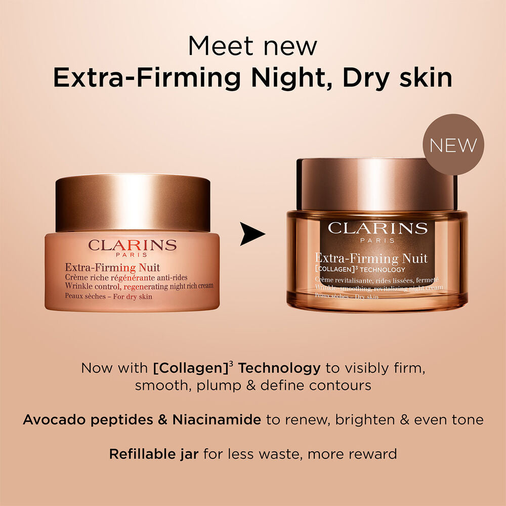 Extra-Firming Night Refillable Moisturizer with Collagen Polypeptide + Niacinamide, Dry Skin