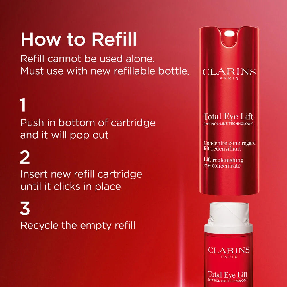Total Eye Lift Refillable Eye Cream for Firming, Wrinkles, Dark Circles + Puffiness